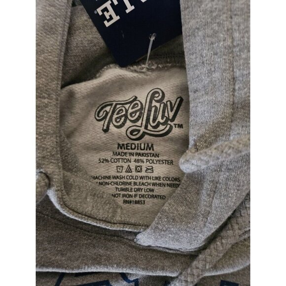 Yale Bulldog Pullover Hooded Sweatshirt - Gray - Picture 6 of 7
